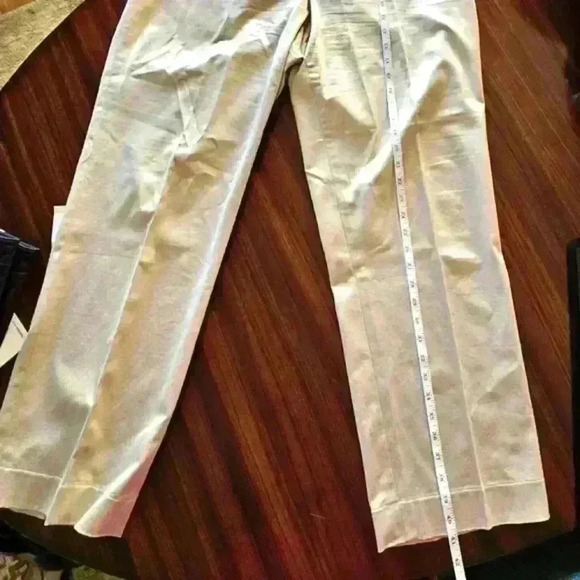 Silky Wide Leg Off-White Cotton Pant Size 14 EUC - Picture 9 of 11